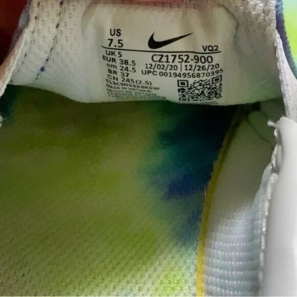 Nike Women’s Court Legacy Tie Dye Multi-Color Slip-On Sneaker, Sz 7/5, EUC - Picture 8 of 8
